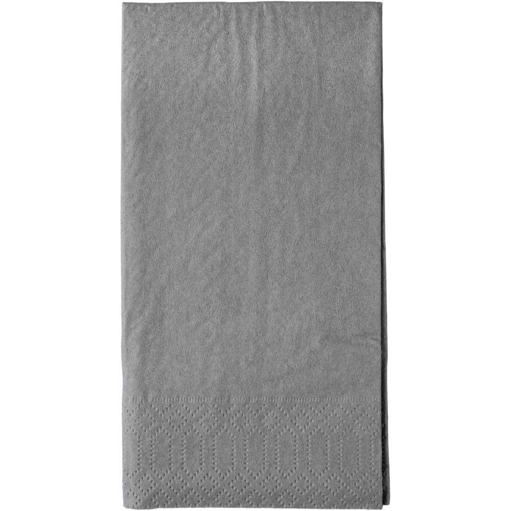 Duni Zelltuch-Servietten 33 x 33 cm 1-8 Kopffalz Granite Grey