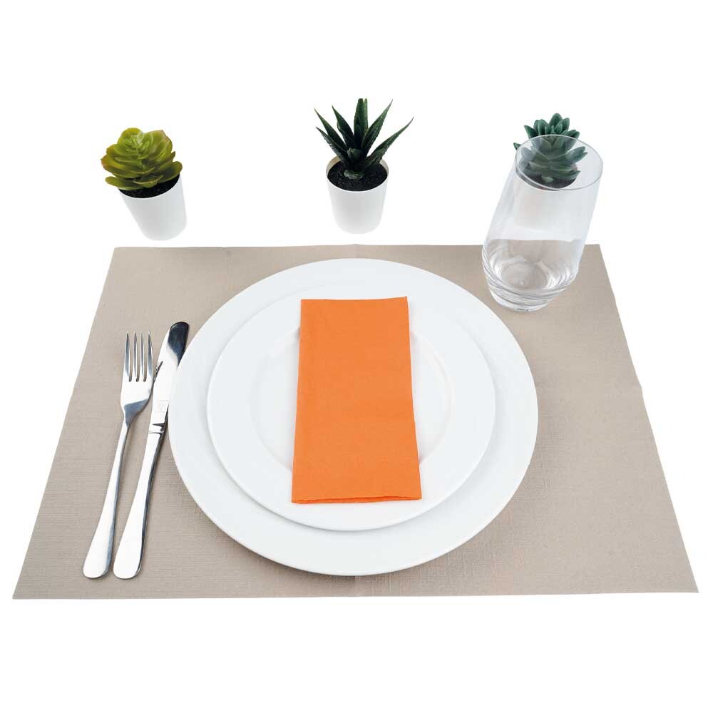 Duni Zelltuch-Servietten 33 x 33 cm 1-8 Buchfalz Sun Orange