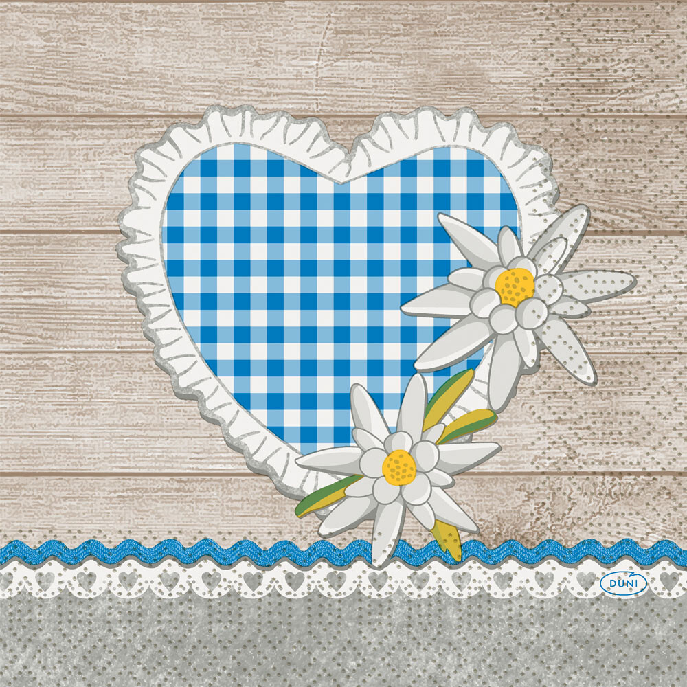 Duni Zelltuch-Servietten 33 x 33 cm Alpen Flair Duni Zelltuch-Servietten 33 x 33 cm Alpen Flair