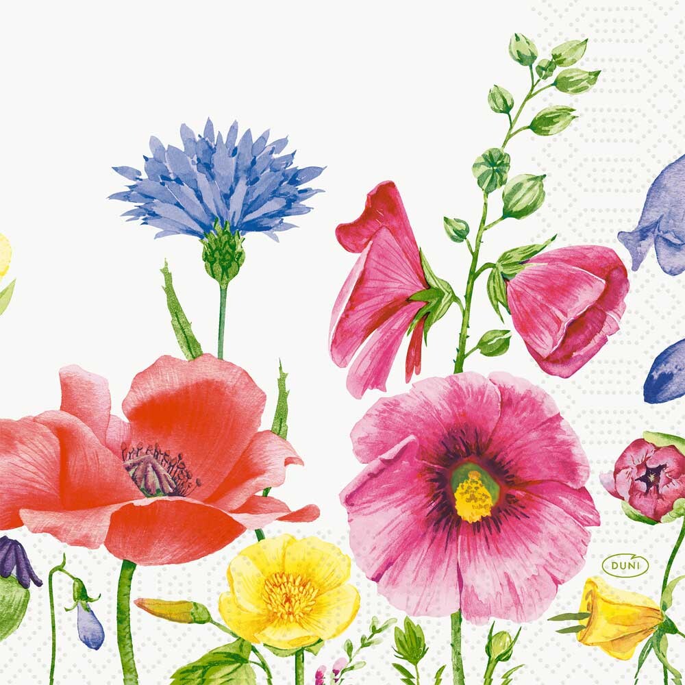 Duni Zelltuch-Servietten 33 x 33 cm Flowy Meadow 50er Pack Duni Zelltuch-Servietten 33 x 33 cm Flowy Meadow 50er Pack