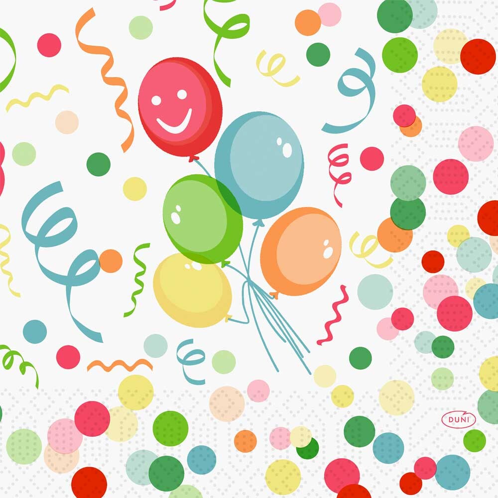 Duni Zelltuch-Servietten 33 x 33 cm Happy Bubbles Baloon Duni Zelltuch-Servietten 33 x 33 cm Happy Bubbles Baloon