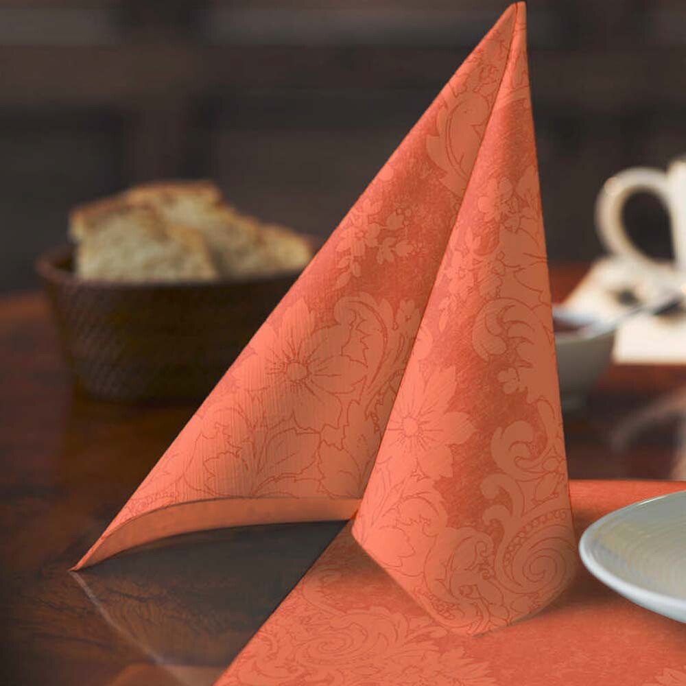 Duni Zelltuch-Servietten 33 x 33 cm Royal Sun Orange | Moosmann ...