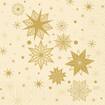 Duni Zelltuch-Servietten 33 x 33 cm Stargazing Cream 50er Pack