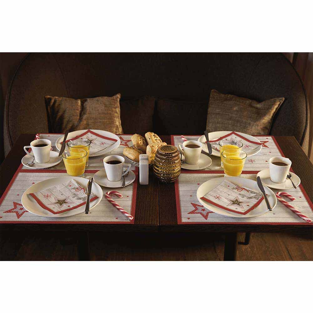 Duni Zelltuch-Servietten - 33 x 33 cm Cozy Winter 209931