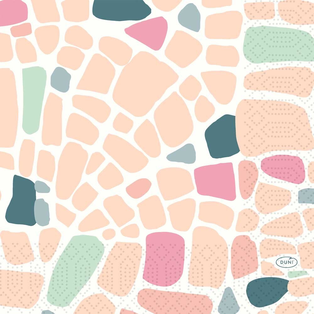 Duni Zelltuch-Servietten - 33 x 33 cm Ocean Pebbles 500 Stück Duni Zelltuch-Servietten - 33 x 33 cm Ocean Pebbles 500 Stück