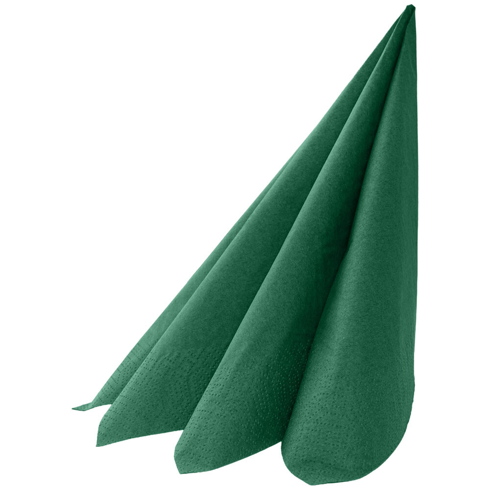 Duni Zelltuch-Servietten 40 x 40 cm 1-4 Falz 3-lagig Jägergrün Duni Zelltuch-Servietten 40 x 40 cm 1-4 Falz 3-lagig Jägergrün