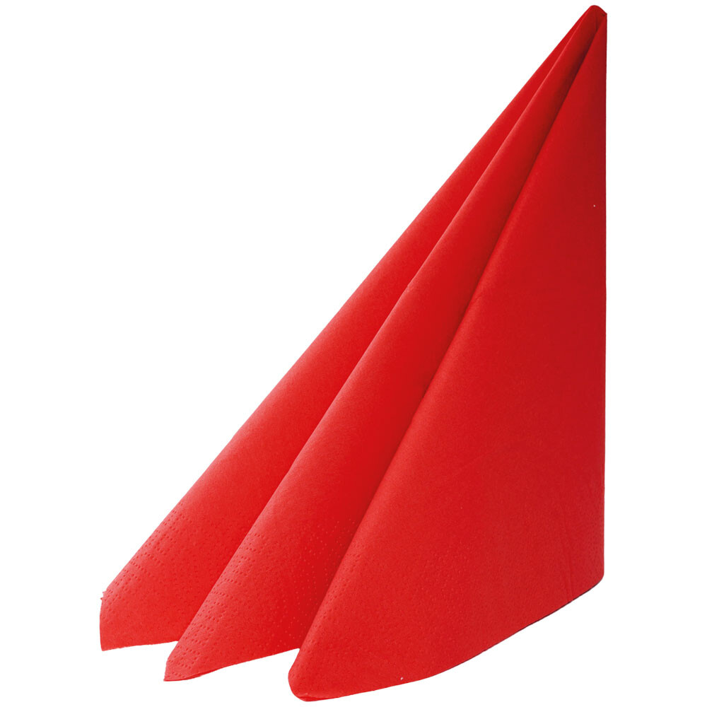 Duni Zelltuch-Servietten 40 x 40 cm 1-4 Falz 3-lagig Rot Duni Zelltuch-Servietten 40 x 40 cm 1-4 Falz 3-lagig Rot