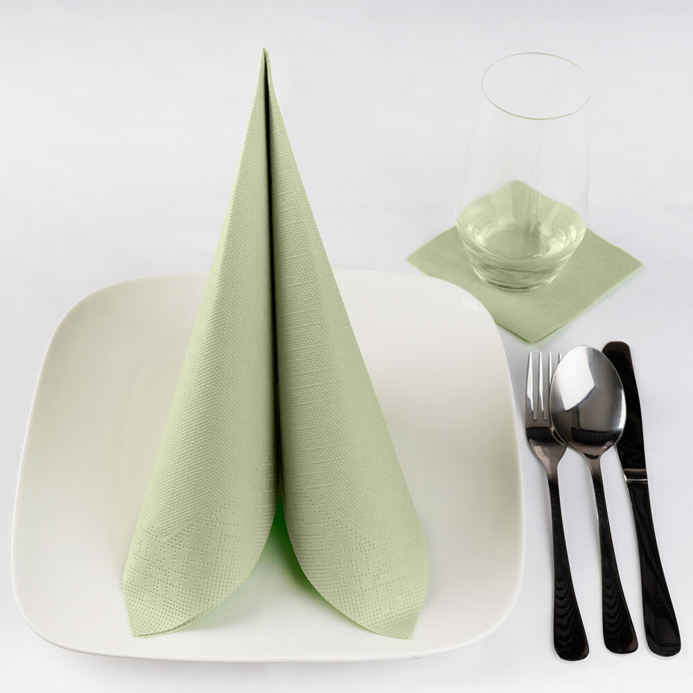 Duni Zelltuch-Servietten 40 x 40 cm 1-4 Falz 4-lagig pistachio green Duni Zelltuch-Servietten 40 x 40 cm 1-4 Falz 4-lagig pistachio green