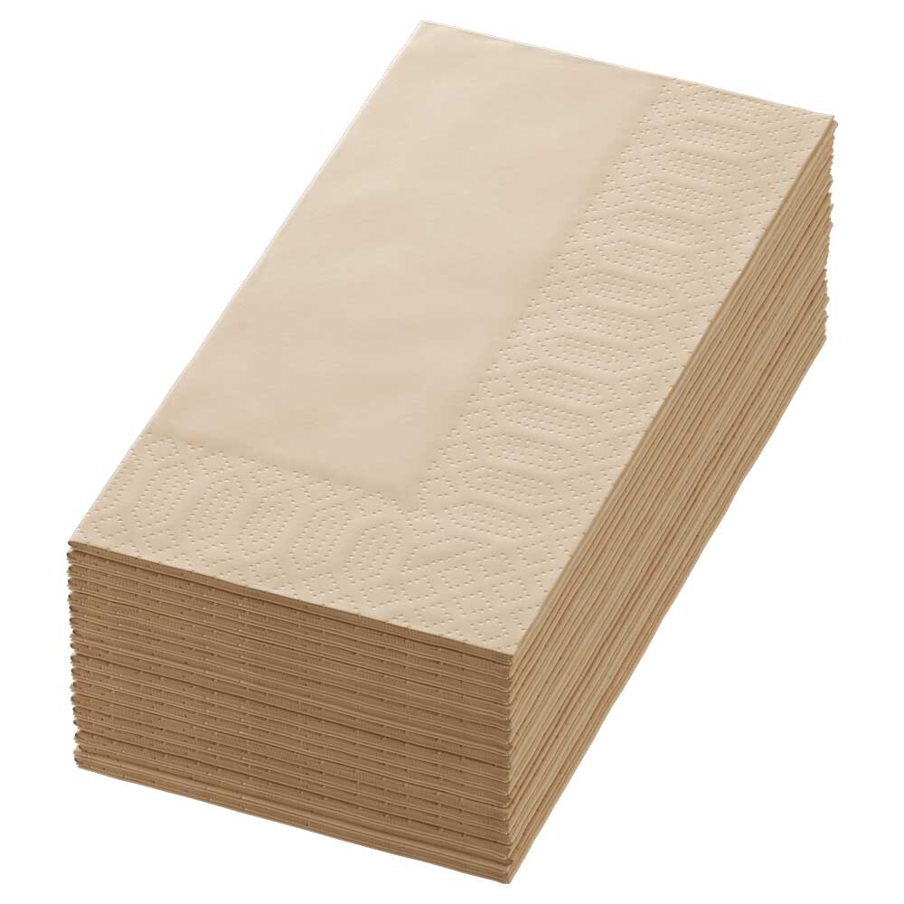 Duni Zelltuch-Servietten 40 x 40 cm 1-8 Buchfalz natural brown Duni Zelltuch-Servietten 40 x 40 cm 1-8 Buchfalz natural brown