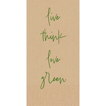 Duni Zelltuch-Servietten 40 x 40 cm 1-8 Falz Love Green