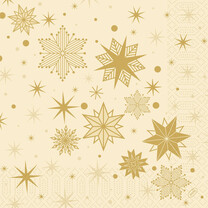 Duni Zelltuch-Servietten - 40 x 40 cm Stargazing Cream
