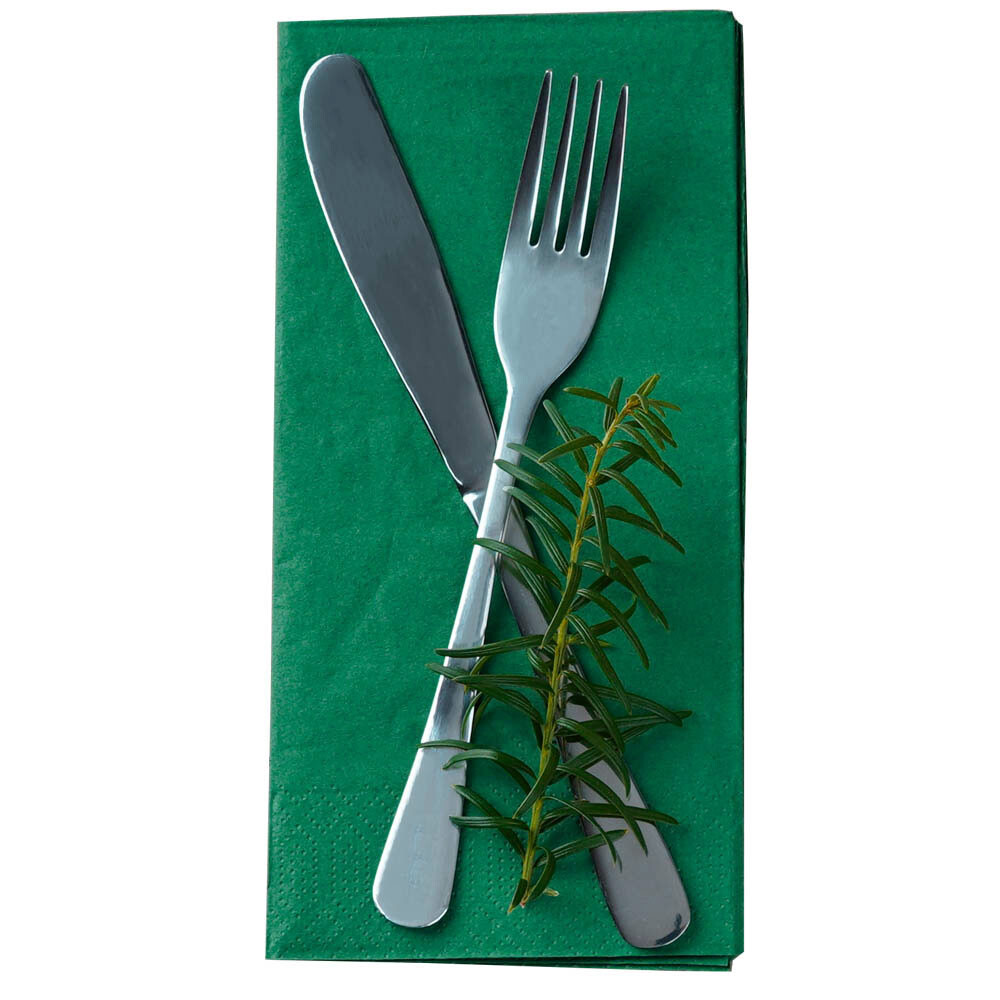 Duni Zelltuch-Servietten 40 x 40 cm 1-8 Buchfalz Jägergrün Duni Zelltuch-Servietten 40 x 40 cm 1-8 Buchfalz Jägergrün
