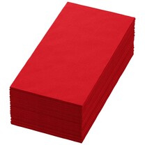 Duni Zelltuch-Servietten 40 x 40 cm 1-8 Buchfalz Rot Duni Zelltuch-Servietten 40 x 40 cm 1-8 Buchfalz Rot
