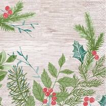 Duni Zelltuch-Servietten - 40 x 40 cm Winter Greenery