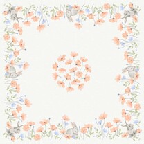 Duni Mitteldecken 84 x 84 cm 20er Pack Bunny Bloom Duni Mitteldecken 84 x 84 cm 20er Pack Bunny Bloom