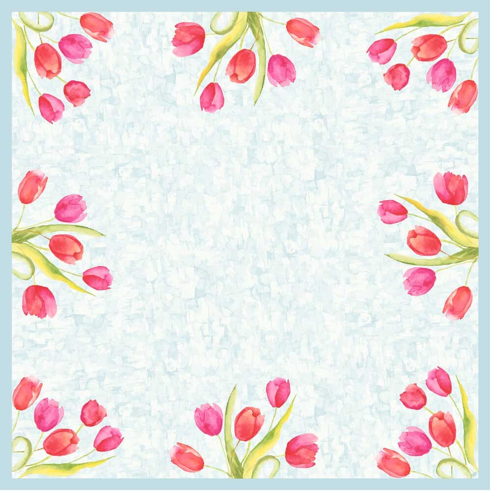 Duni Mitteldecken 84 x 84 cm Gastropackung Painted Tulips