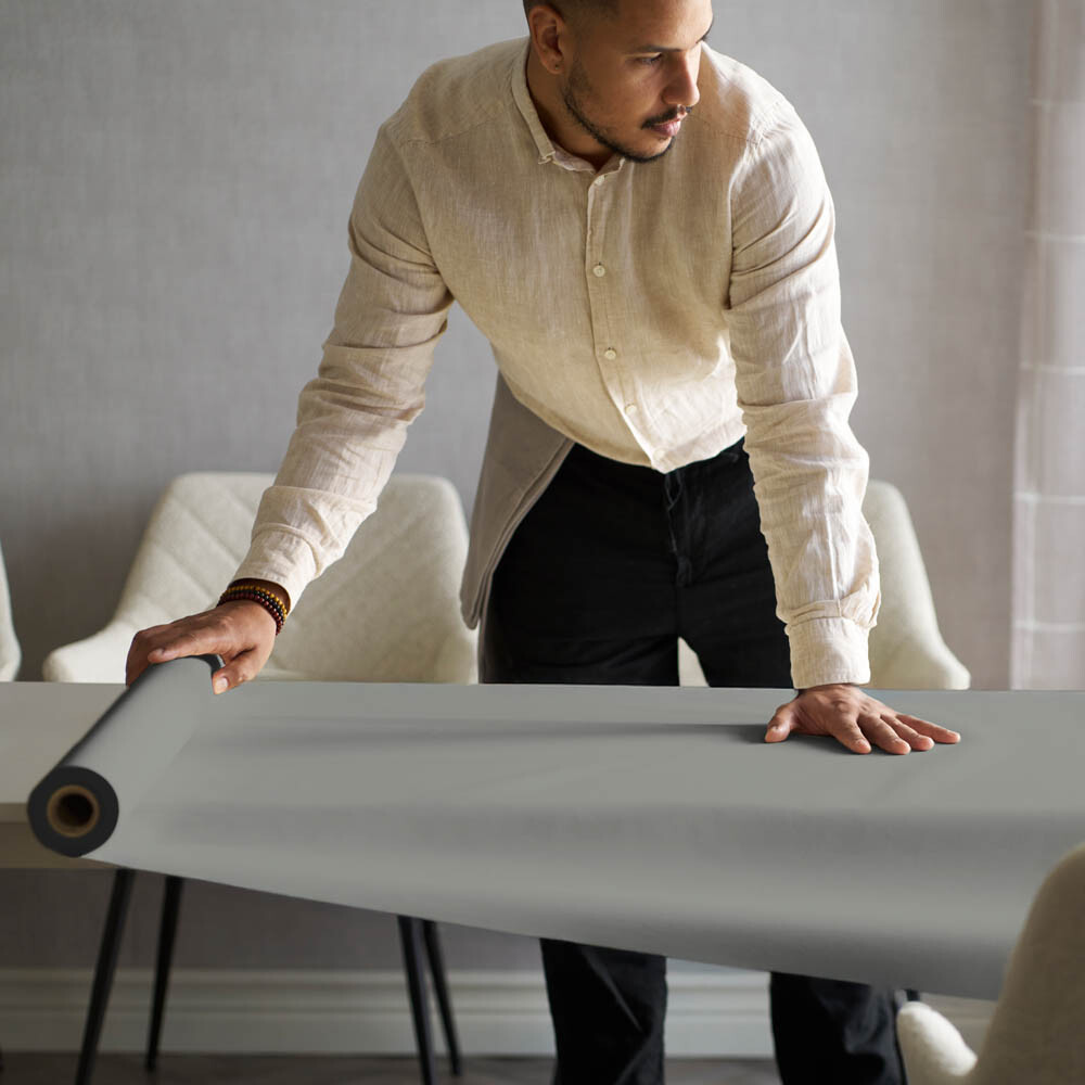 Dunicel-Tischdeckenrollen UNI - 25 lfm Granite Grey Dunicel-Tischdeckenrollen UNI - 25 lfm Granite Grey