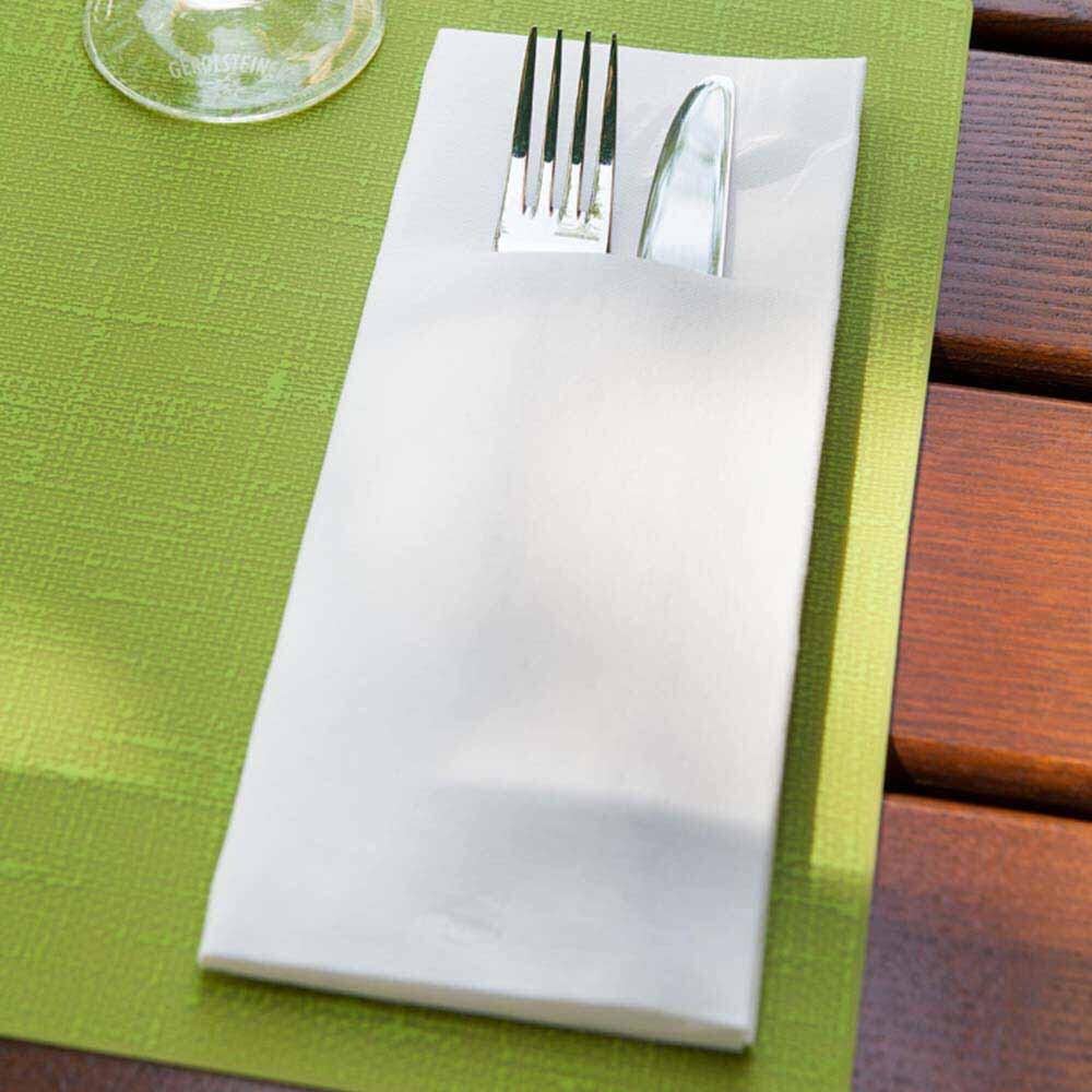 Duniletto-Bestecktasche Dunisoft Slim weiß Duniletto-Bestecktasche Dunisoft Slim weiß