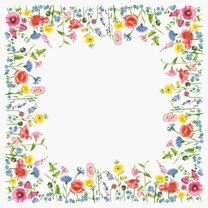 Duni Dunisilk Mitteldecken 84 x 84 cm Flowy Meadow