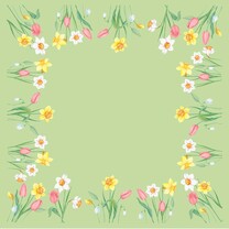 Duni Dunisilk Mitteldecken 84 x 84 cm Spring Melody Duni Dunisilk Mitteldecken 84 x 84 cm Spring Melody