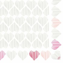 Dunisoft-Servietten - 40 x 40 cm 1/4 Falz Amour Dunisoft-Servietten - 40 x 40 cm 1/4 Falz Amour