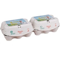 Eierverpackungen mit Neutraldruck 2x6er Eierverpackungen mit Neutraldruck 2x6er