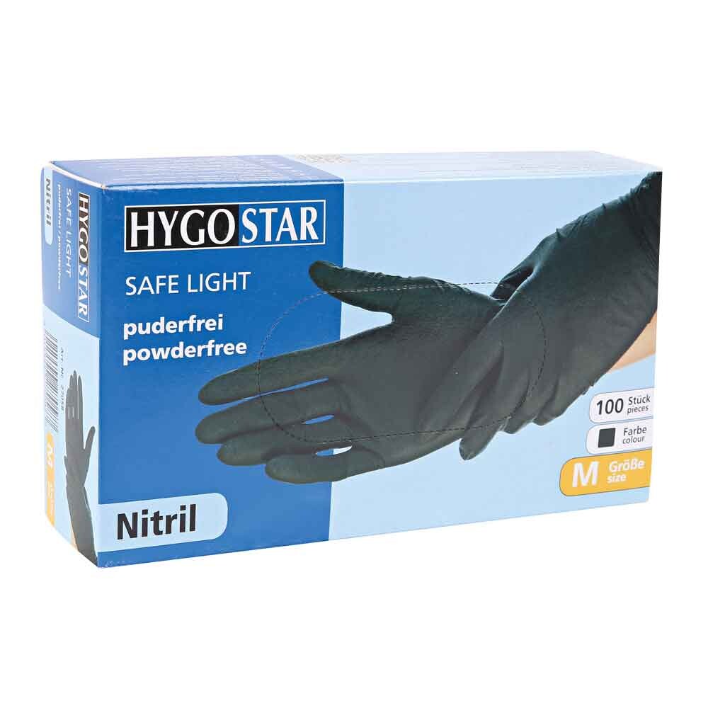Einmal-Handschuhe Nitril Größe M puderfrei schwarz