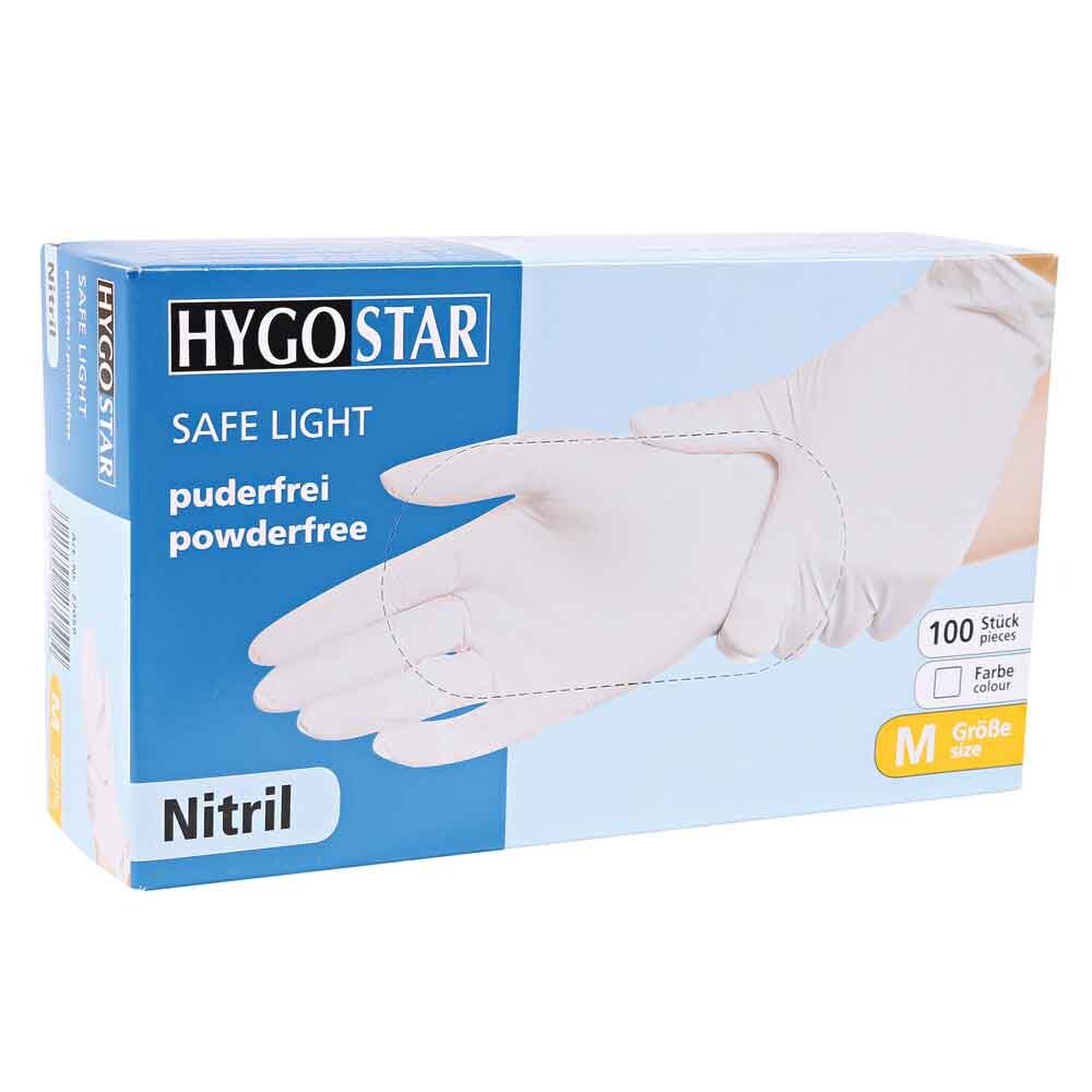 Einmal-Handschuhe Nitril Größe M puderfrei weiß Einmal-Handschuhe Nitril Größe M puderfrei weiß