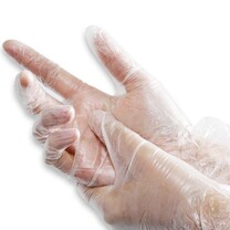Einmal-Handschuhe PE Damengröße transparent Einmal-Handschuhe PE Damengröße transparent