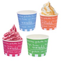 Eisbecher aus Hartpapier "mmmhh..." Eisbecher aus Hartpapier "mmmhh..."