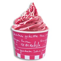 Eisbecher aus Hartpapier "mmmhh..." Bordeaux Eisbecher aus Hartpapier "mmmhh..." Bordeaux