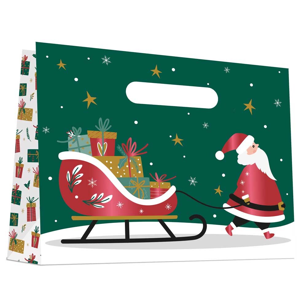 Exclusiv Geschenktragetasche Weihnachtsschlitten groß Exclusiv Geschenktragetasche Weihnachtsschlitten groß