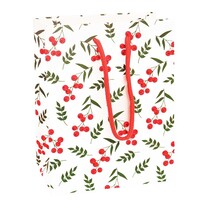 Exklusiv Geschenk-Tragetaschen Beeren beflockt klein Exklusiv Geschenk-Tragetaschen Beeren beflockt klein