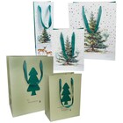 Exklusiv Geschenk-Tragetaschen grün - Weihnachten