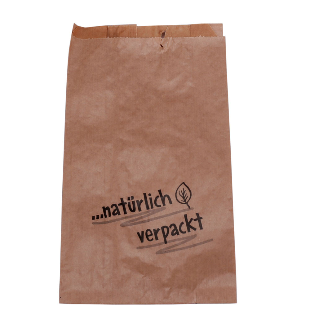 Faltenbeutel braun ...natürlich verpackt, 23+11x45 cm Faltenbeutel braun ...natürlich verpackt, 23+11x45 cm