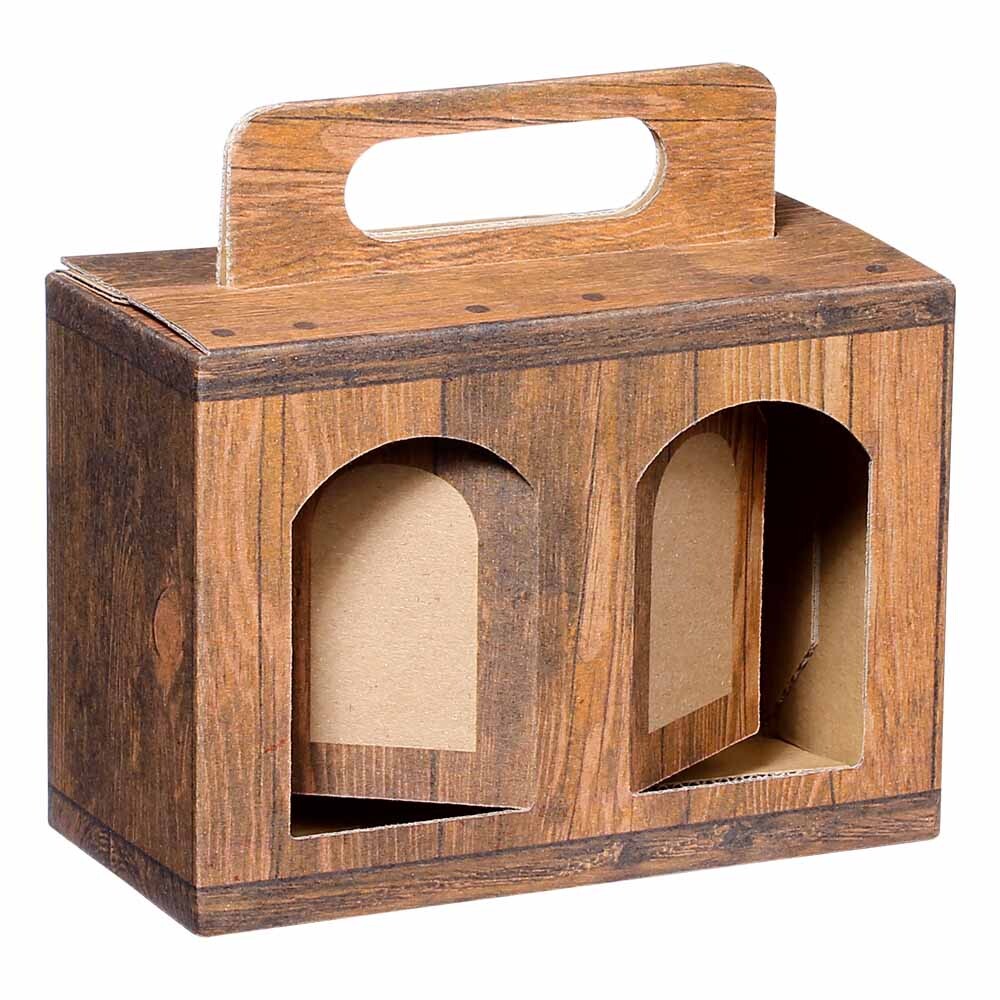 Feinkost-Tragekarton Gourmet Vintage 2er groß Feinkost-Tragekarton Gourmet Vintage 2er groß