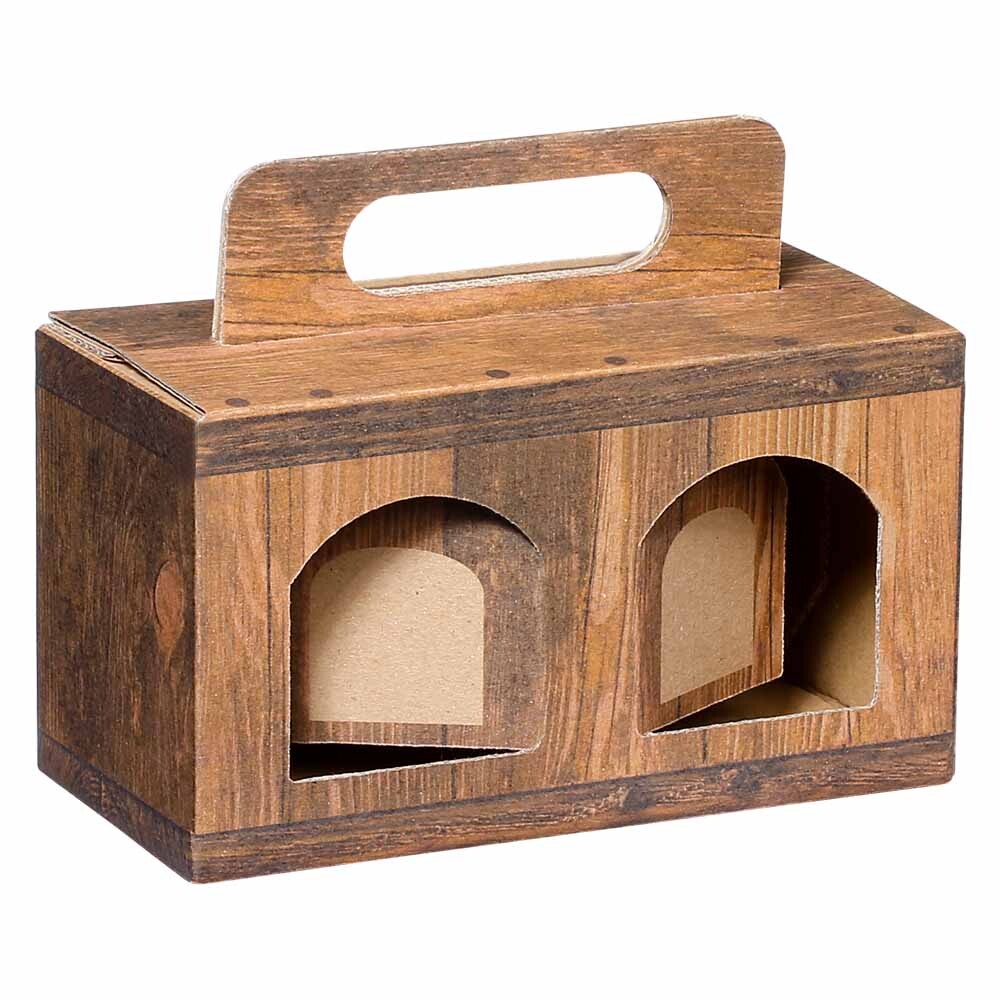 Feinkost-Tragekarton Gourmet Vintage 2er klein