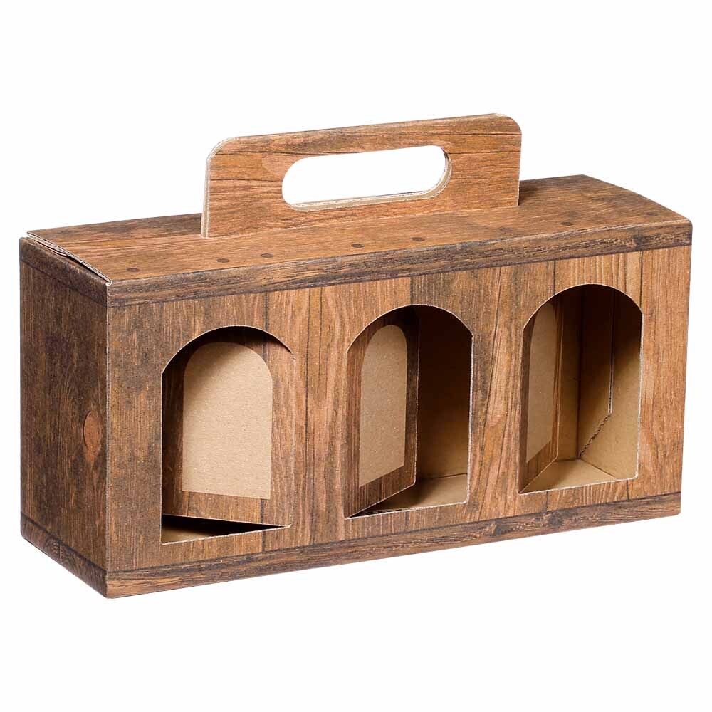 Feinkost-Tragekarton Gourmet Vintage 3er groß Feinkost-Tragekarton Gourmet Vintage 3er groß