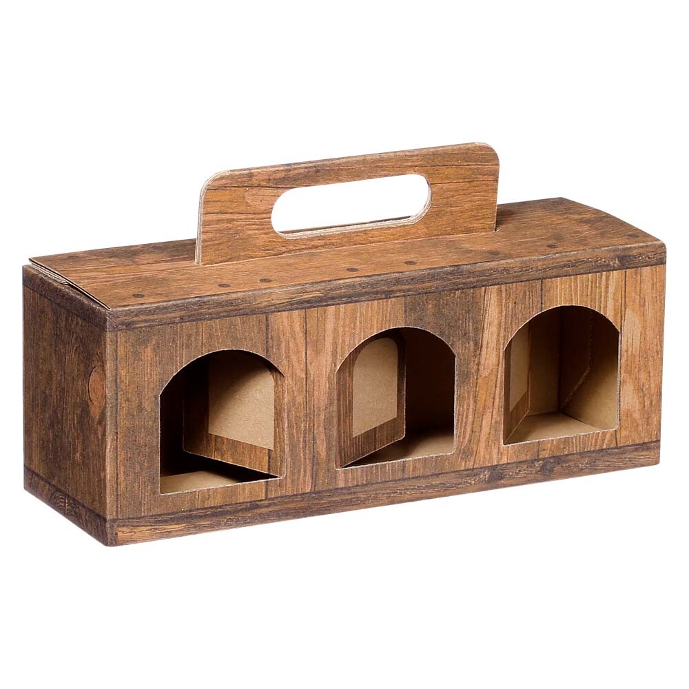 Feinkost-Tragekarton Gourmet Vintage 3er klein