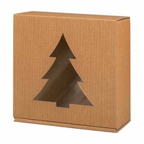 Feinkost- und Präsentkarton mittel natur Tannenbaum Feinkost- und Präsentkarton mittel natur Tannenbaum