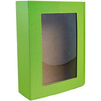 Feinkostkarton und Präsentkarton Sofia Window offene Welle hellgrün L Feinkostkarton und Präsentkarton Sofia Window offene Welle hellgrün L
