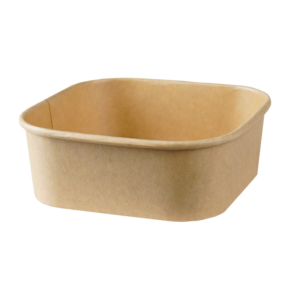Feinkostschale braun quadratisch 500 ml