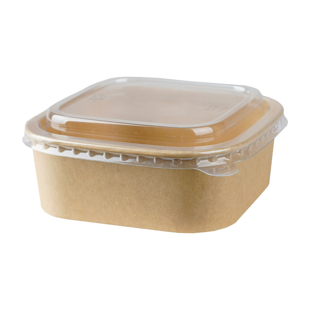 Feinkostschale braun quadratisch 500 ml