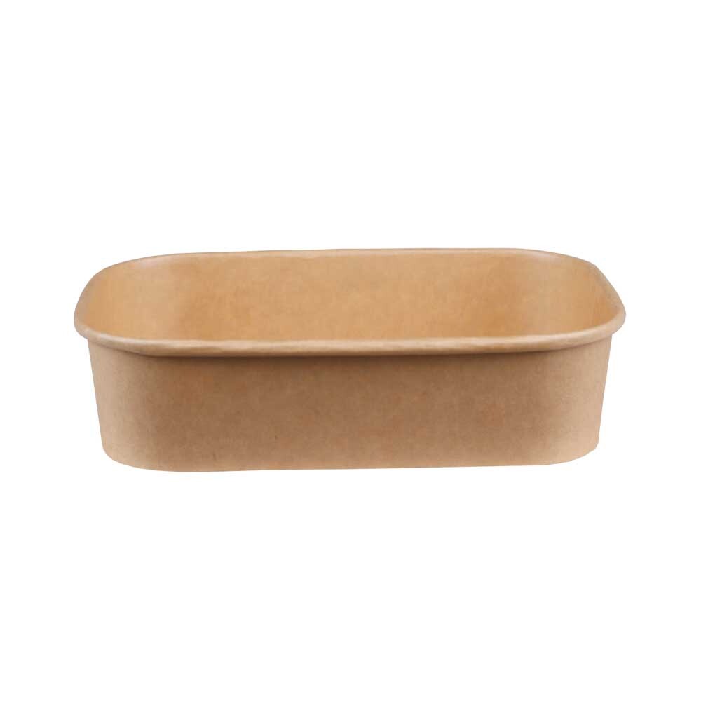 Feinkostschale PE Kraftpapier rechteckig 500ml Feinkostschale PE Kraftpapier rechteckig 500ml