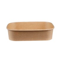 Feinkostschale PE Kraftpapier rechteckig 500ml Feinkostschale PE Kraftpapier rechteckig 500ml