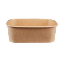 Feinkostschale PE Kraftpapier rechteckig 750 ml Feinkostschale PE Kraftpapier rechteckig 750 ml