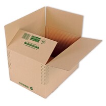 Fix-Aufrichtekarton aus stabiler Wellpappe braun PC K13.06 Fix-Aufrichtekarton aus stabiler Wellpappe braun PC K13.06