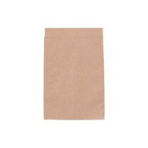 Flachbeutel braun aus Kraftpapier 130 x 180  20 mm