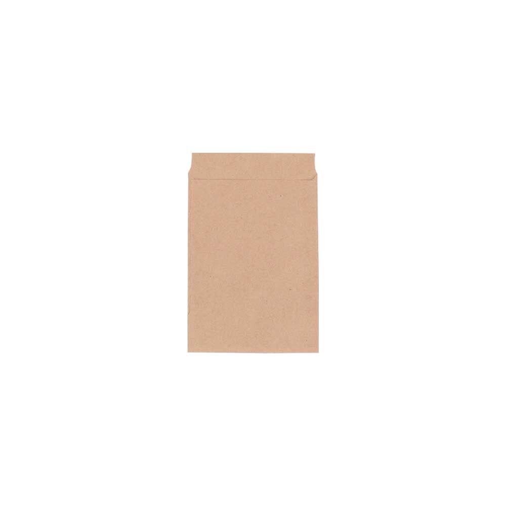 Flachbeutel braun aus Kraftpapier 75 x 102  16 mm