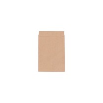 Flachbeutel braun aus Kraftpapier 75 x 102  16 mm